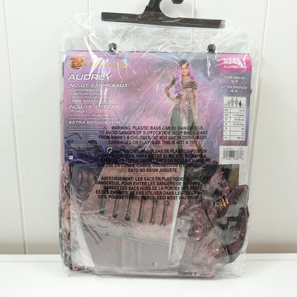 Disney Descendants 3 Kids Audrey Deluxe Costume X-Large 14-16 - Picture 9 of 11